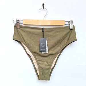 RELLECIGA High Cut High Waisted Bikini Bottom - Medium